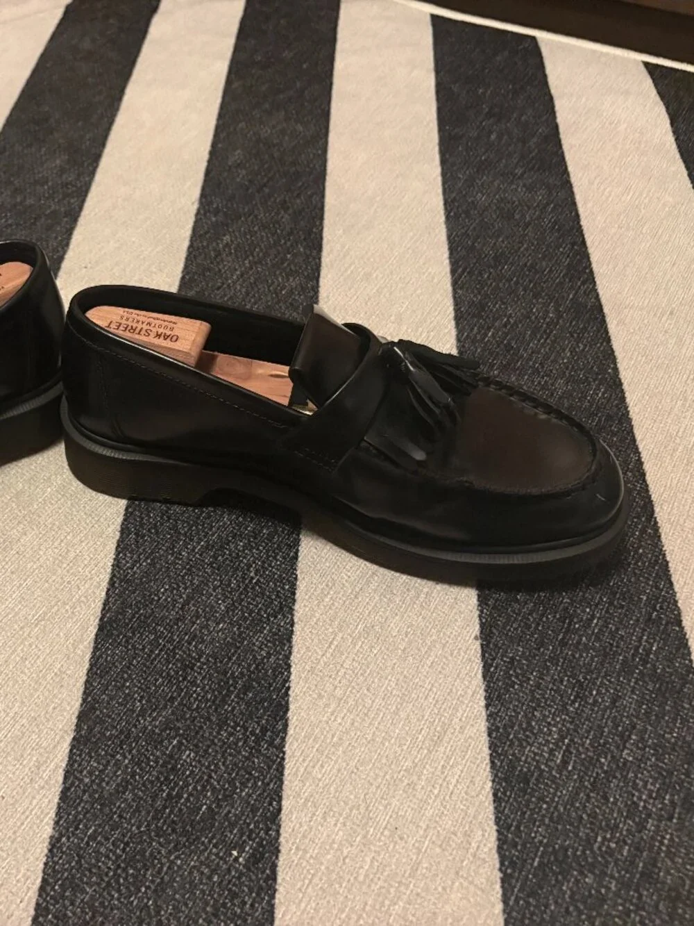 Men's Adrian Smooth Leather Tassel Loafer by Doc Martens - Size Nine